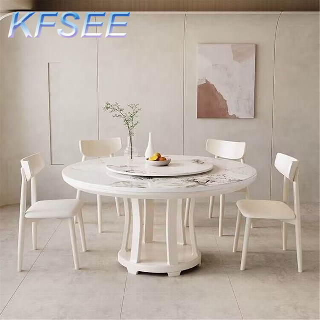 Kfsee 1pcs A Set Prodgf Home Here 120cm Round Dining Table(with Turnable) - Dining  Tables - AliExpress